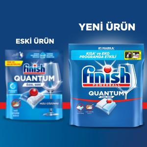 FINISH Quantum 45 Kapsül Karbonatlı Bulaşık Makinesi Deterjanı Tableti