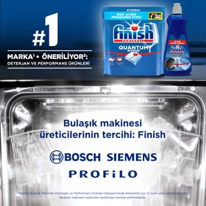 FINISH Quantum 45 Kapsül Karbonatlı Bulaşık Makinesi Deterjanı Tableti