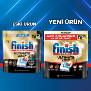 FINISH ULTIMATE Plus 27 Kapsül Karbonatlı Bulaşık Makinesi Deterjanı Tableti