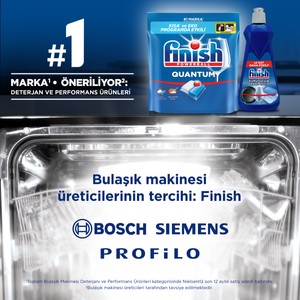 FINISH Quantum 50 Kapsül Bulaşık Makinesi Deterjanı Tableti