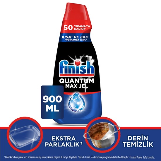 FINISH Quantum Max 900 ml Jel Bulaşık Makinesi Deterjanı