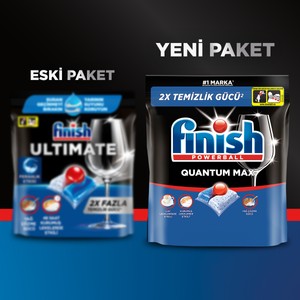 FINISH Quantum Max 48 Kapsül Bulaşık Makinesi Deterjanı Tableti
